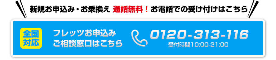 フリーダイヤル:0120-313-116